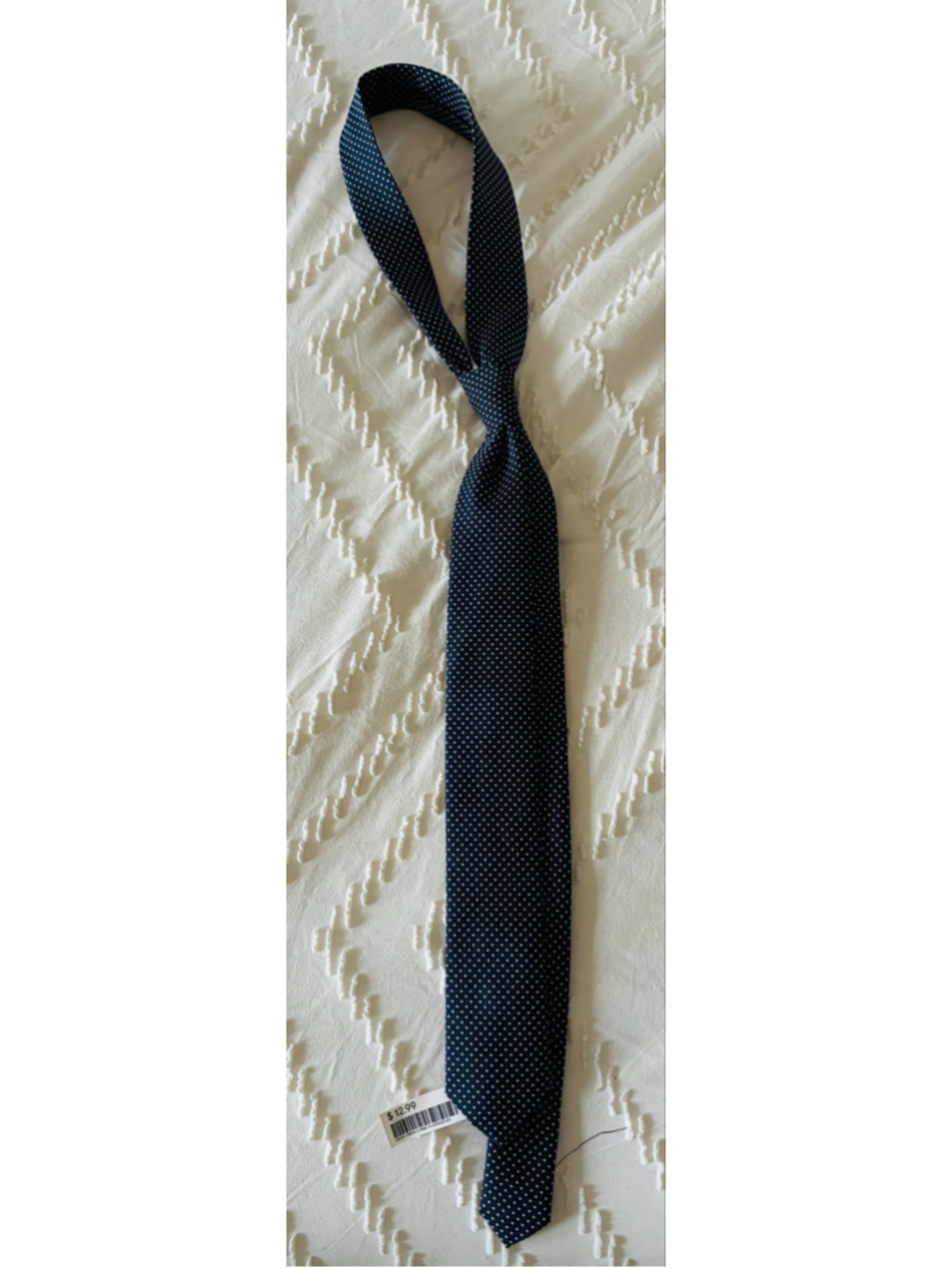 Men's H&M Polka Dot Tie, Navy and White, One Size